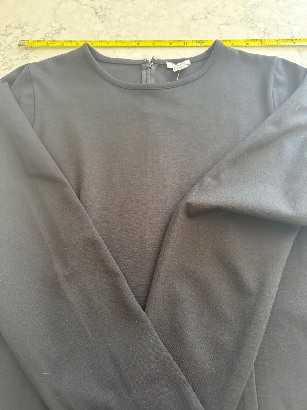 NWT J.Crew Black Dress Size 14 Long Sleeve Shift A-Line Career Business Casual - Picture 10 of 10
